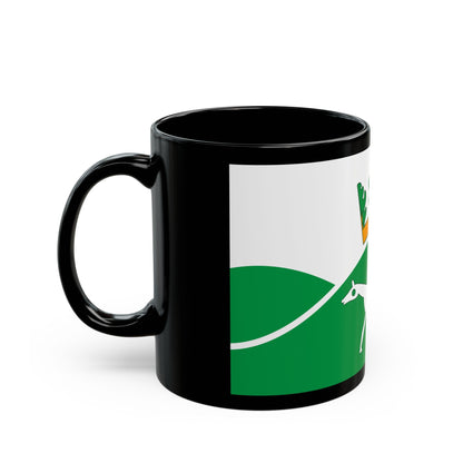 Flag of Pewsey UK - Black Coffee Mug-The Sticker Space