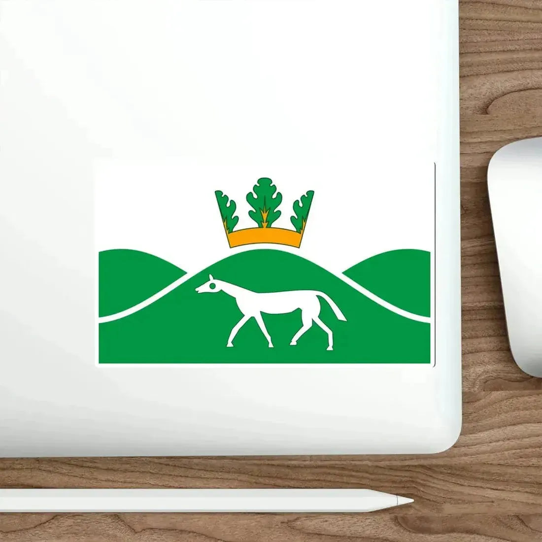 Flag of Pewsey UK STICKER Vinyl Die-Cut Decal - The Sticker Space