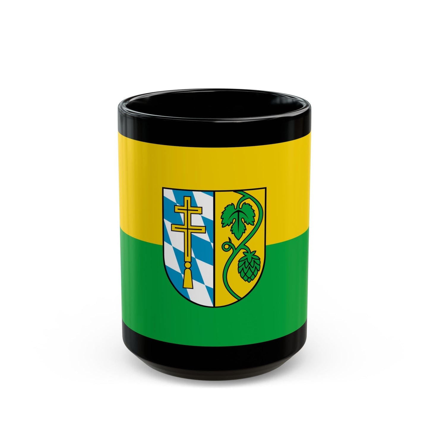 Flag of Pfaffenhofen Germany - Black Coffee Mug-15oz-The Sticker Space