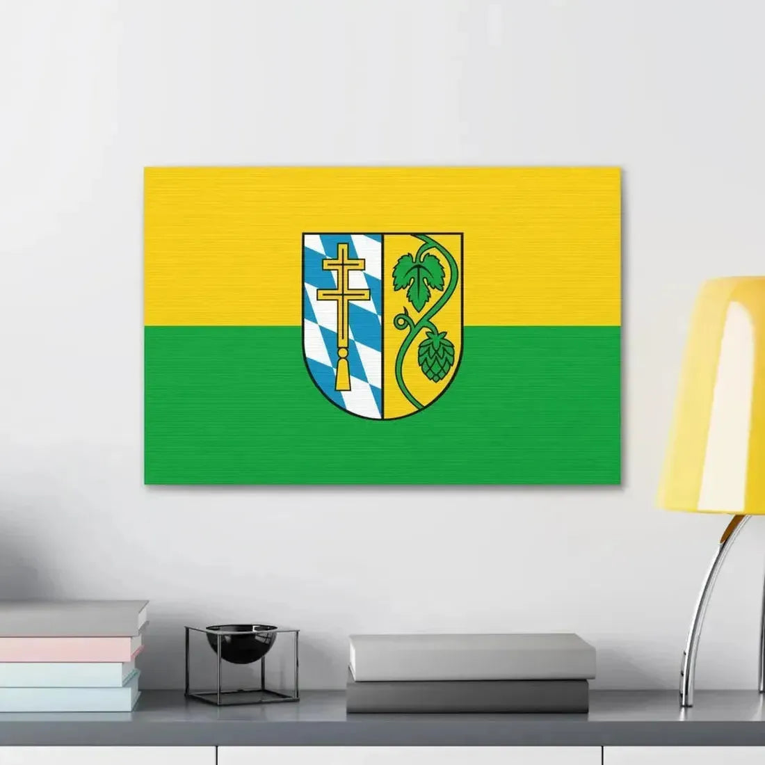 Flag of Pfaffenhofen Germany - Canvas Wall Art - The Sticker Space
