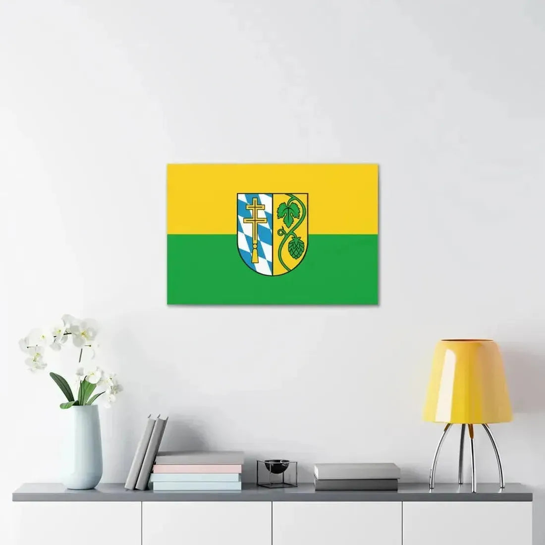 Flag of Pfaffenhofen Germany - Canvas Wall Art - The Sticker Space