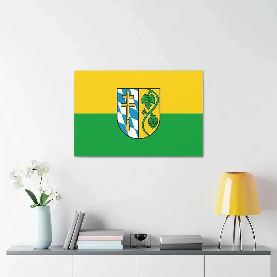 Flag of Pfaffenhofen Germany - Canvas Wall Art - The Sticker Space