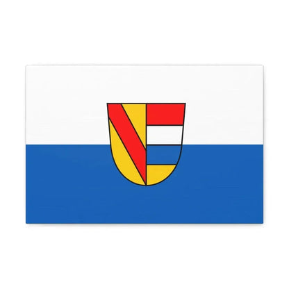 Flag of Pforzheim Germany - Canvas Wall Art 18″ x 12″ 1.25" - The Sticker Space