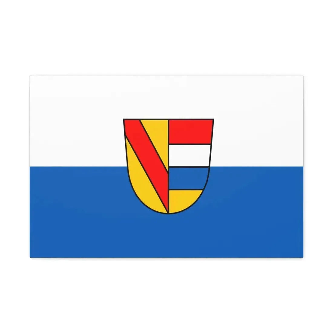 Flag of Pforzheim Germany - Canvas Wall Art 30" x 20" 1.25" - The Sticker Space