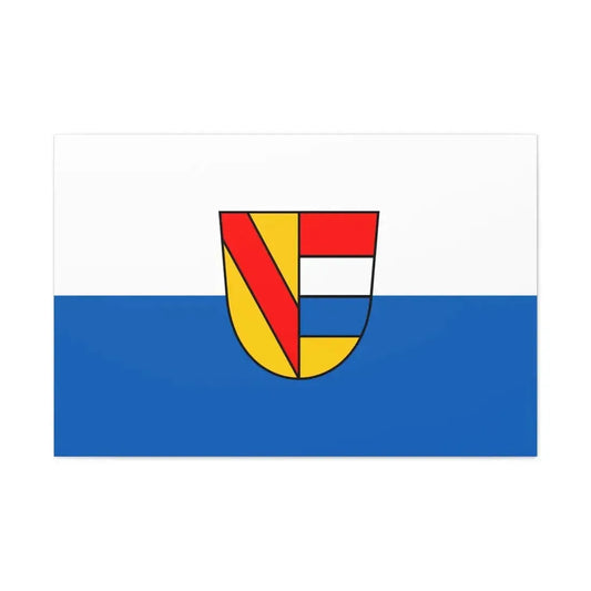 Flag of Pforzheim Germany - Canvas Wall Art 36" x 24" 1.25" - The Sticker Space