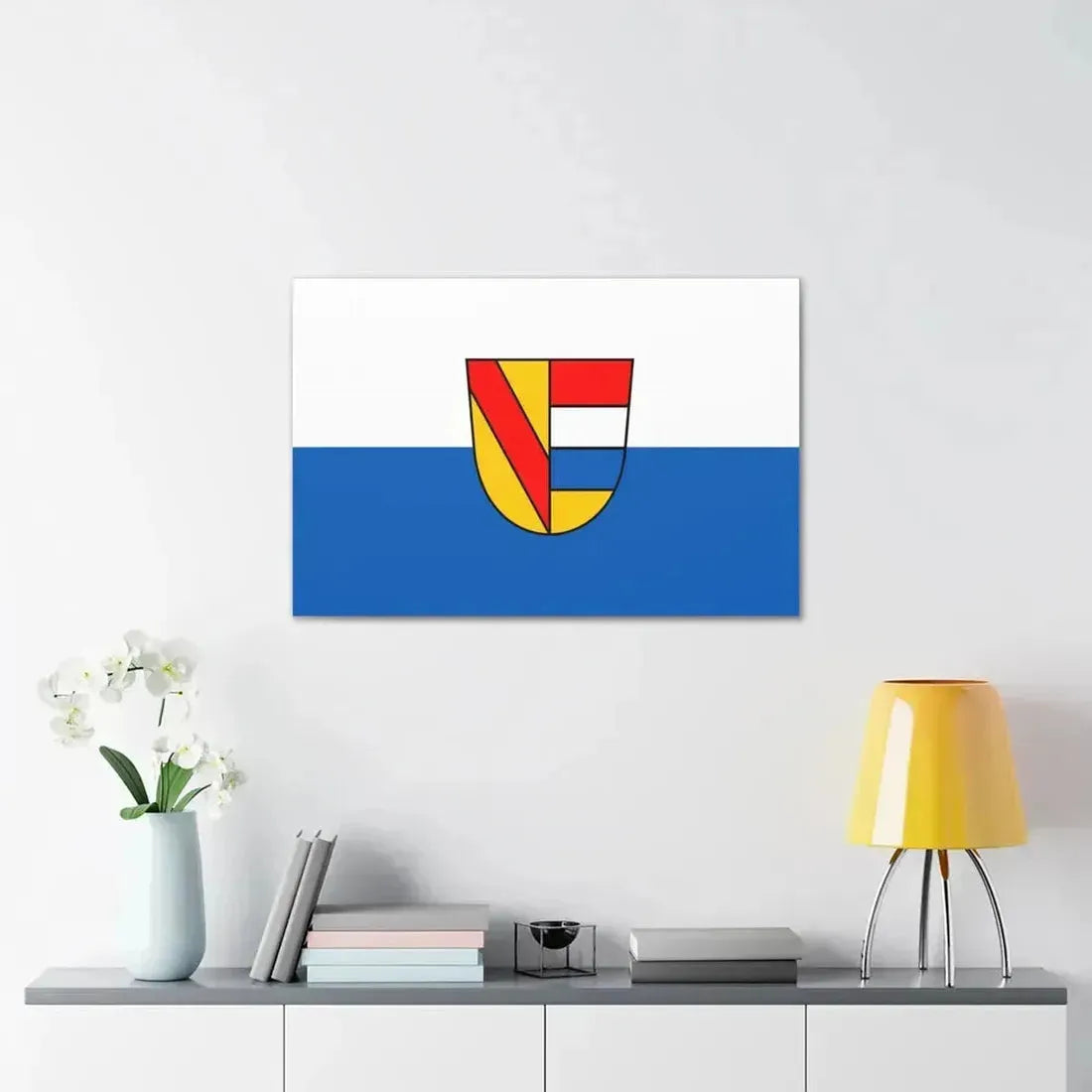 Flag of Pforzheim Germany - Canvas Wall Art - The Sticker Space