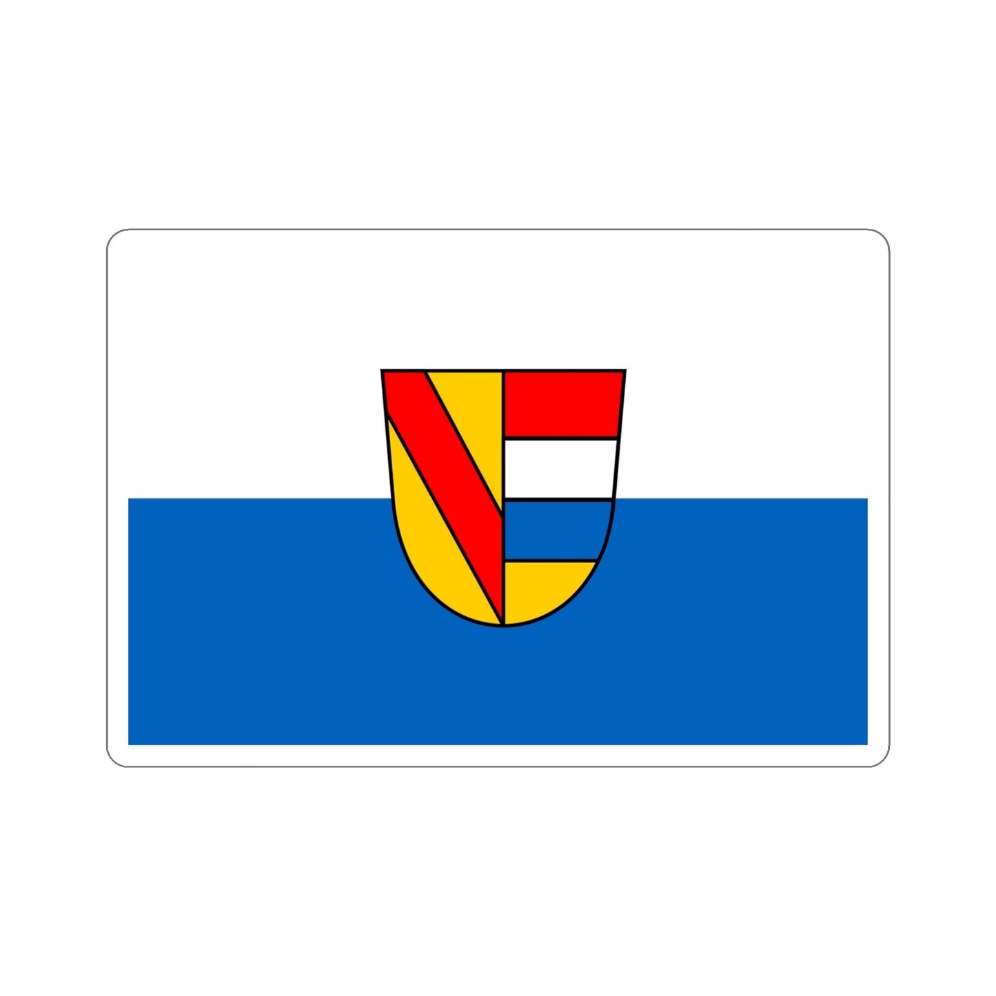 Flag of Pforzheim Germany STICKER Vinyl Die-Cut Decal-5 Inch-The Sticker Space