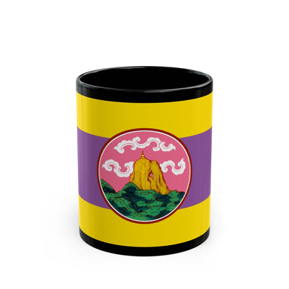 Flag of Phatthalung Province Thailand - Black Coffee Mug-11oz-The Sticker Space