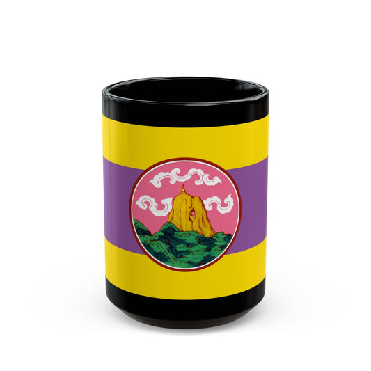 Flag of Phatthalung Province Thailand - Black Coffee Mug-15oz-The Sticker Space