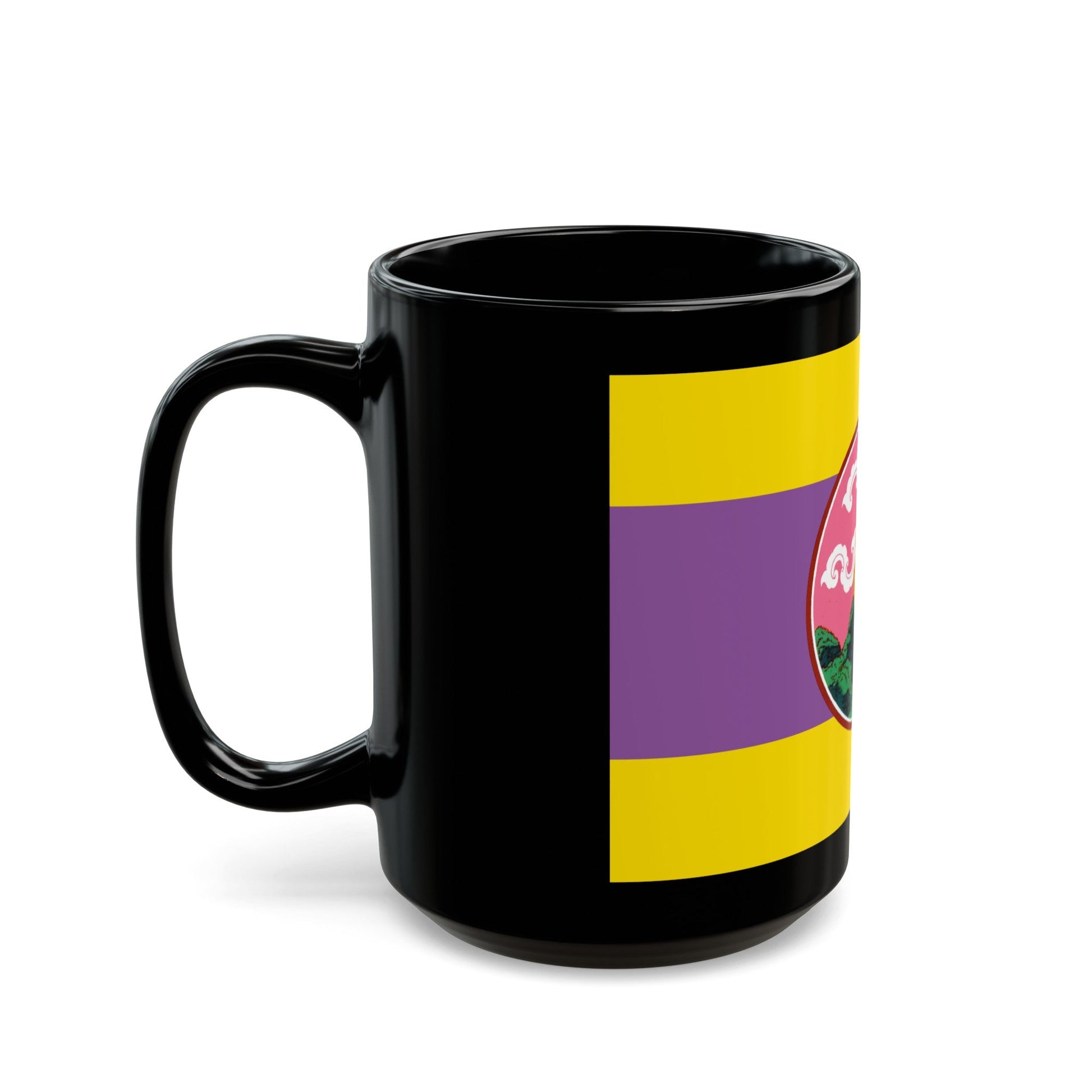 Flag of Phatthalung Province Thailand - Black Coffee Mug-The Sticker Space