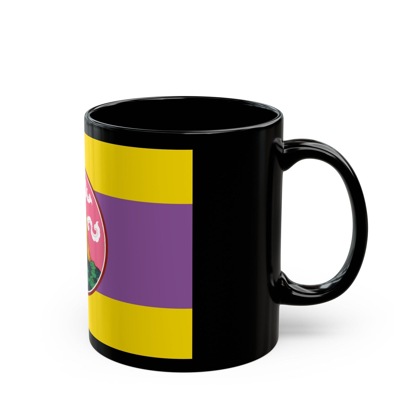 Flag of Phatthalung Province Thailand - Black Coffee Mug-The Sticker Space