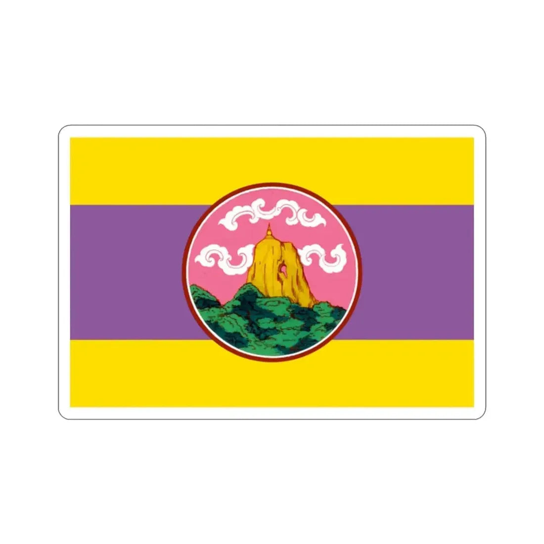 Flag of Phatthalung Province Thailand STICKER Vinyl Die-Cut Decal - The Sticker Space