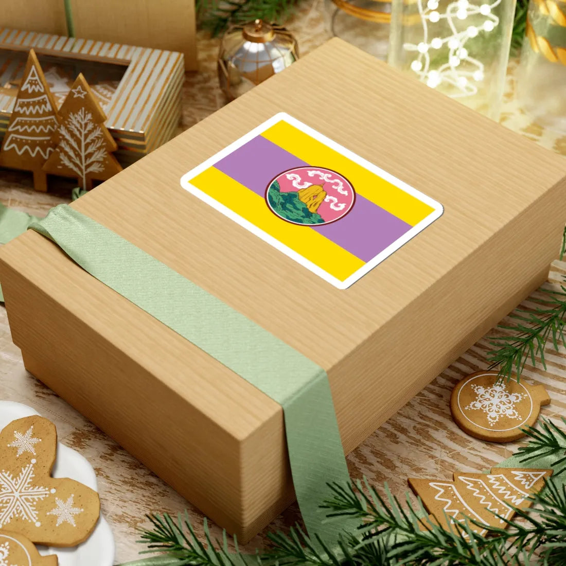 Flag of Phatthalung (Thailand) STICKER Vinyl Kiss-Cut Decal - The Sticker Space