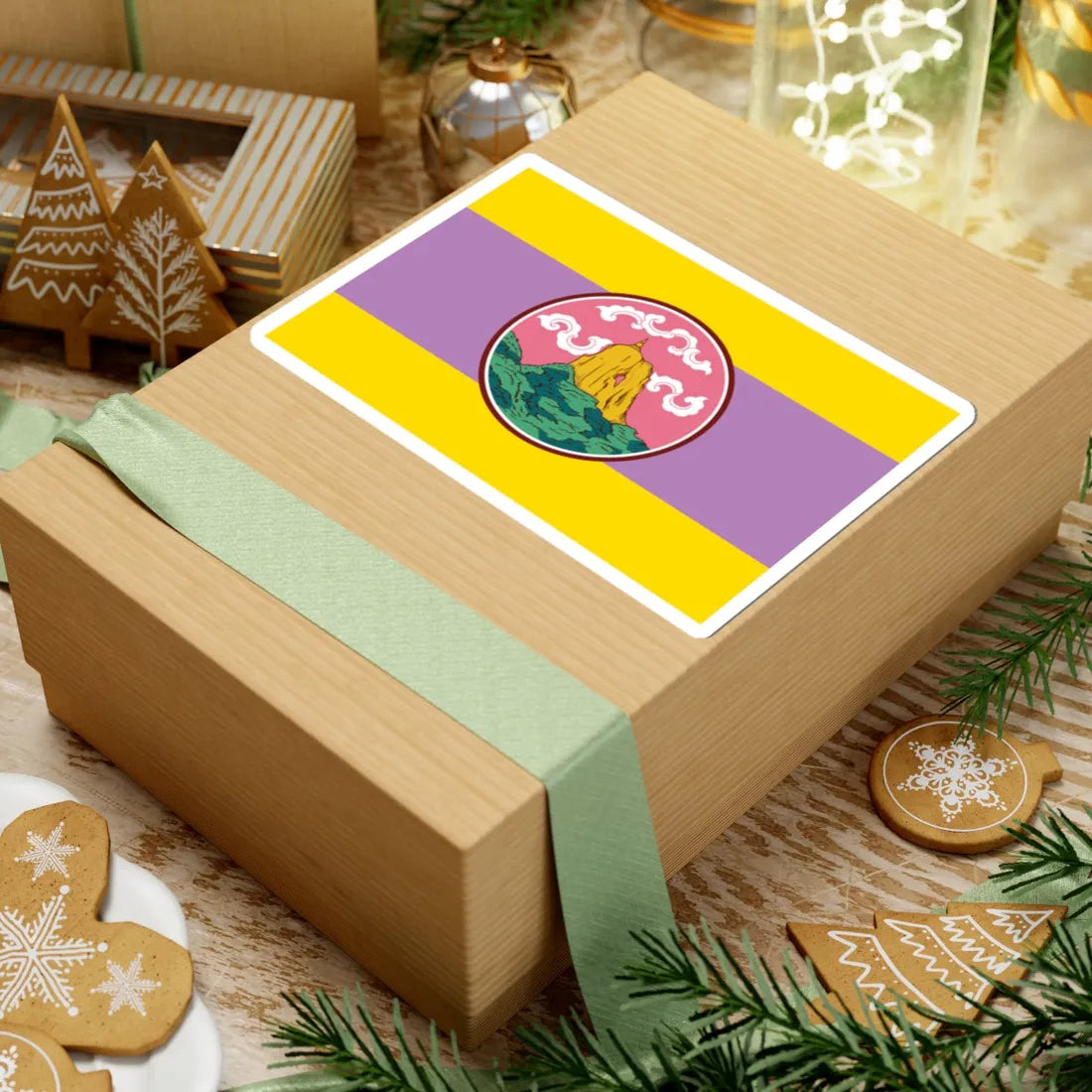 Flag of Phatthalung (Thailand) STICKER Vinyl Kiss-Cut Decal - The Sticker Space