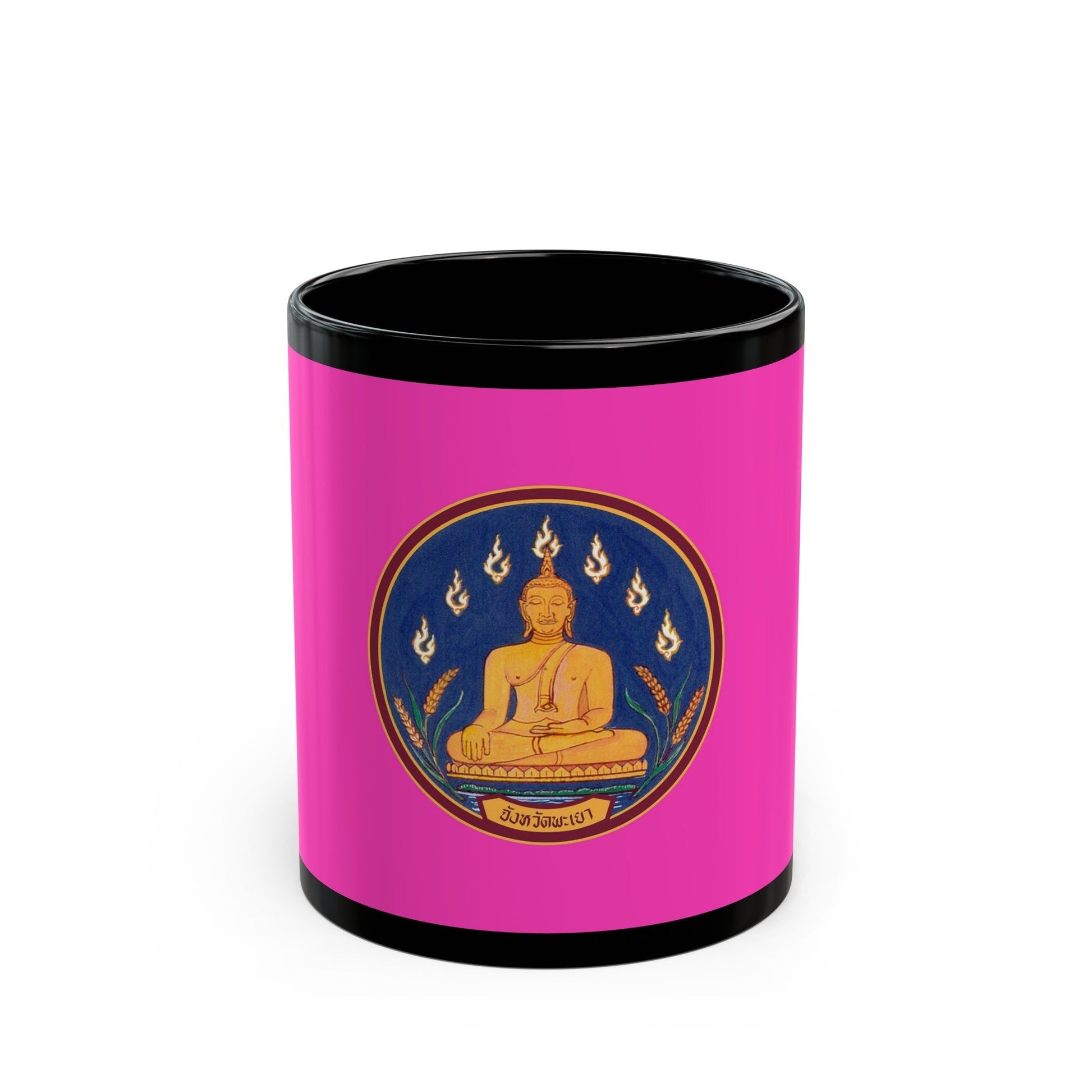 Flag of Phayao Province Thailand - Black Coffee Mug-11oz-The Sticker Space