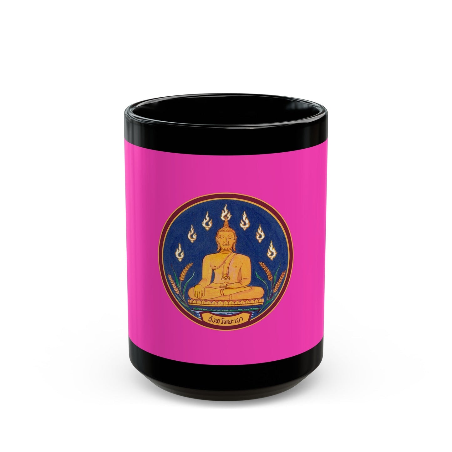 Flag of Phayao Province Thailand - Black Coffee Mug-15oz-The Sticker Space