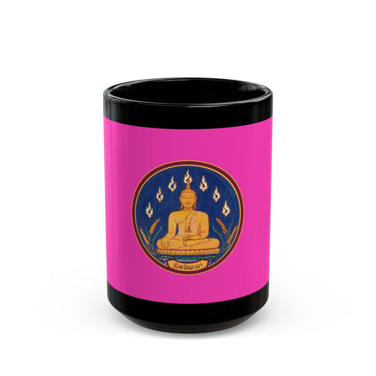 Flag of Phayao Province Thailand - Black Coffee Mug-15oz-The Sticker Space