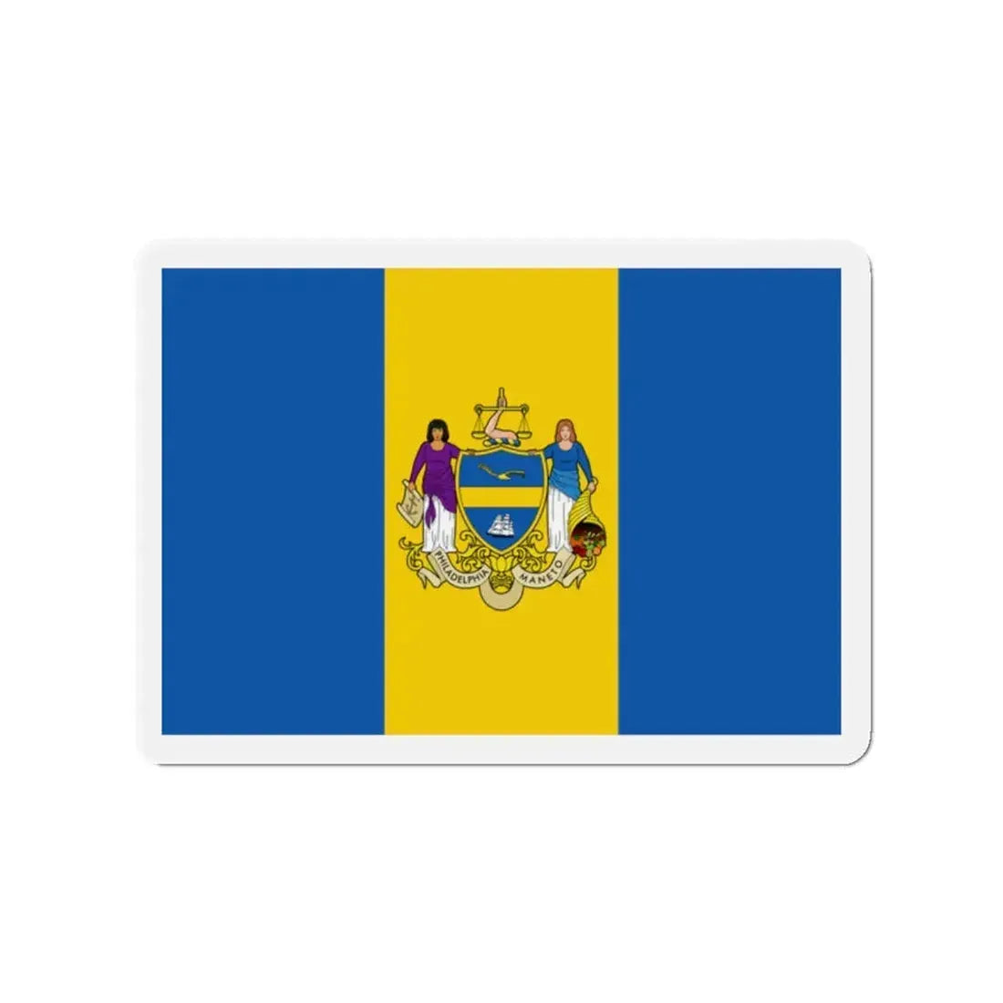 Flag of Philadelphia Pennsylvania - Refrigerator Magnet 2 Inch - The Sticker Space