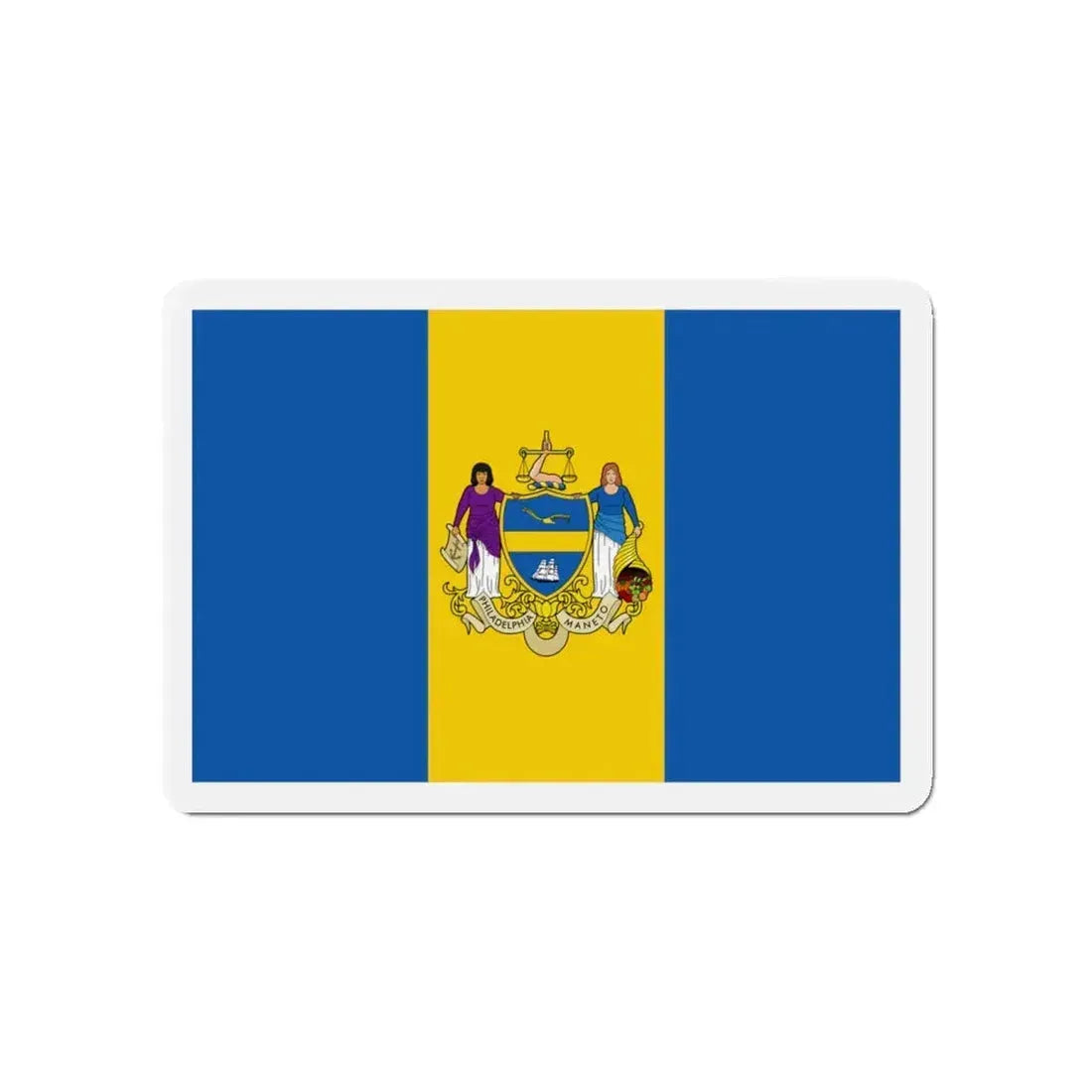 Flag of Philadelphia Pennsylvania - Refrigerator Magnet 4 Inch - The Sticker Space