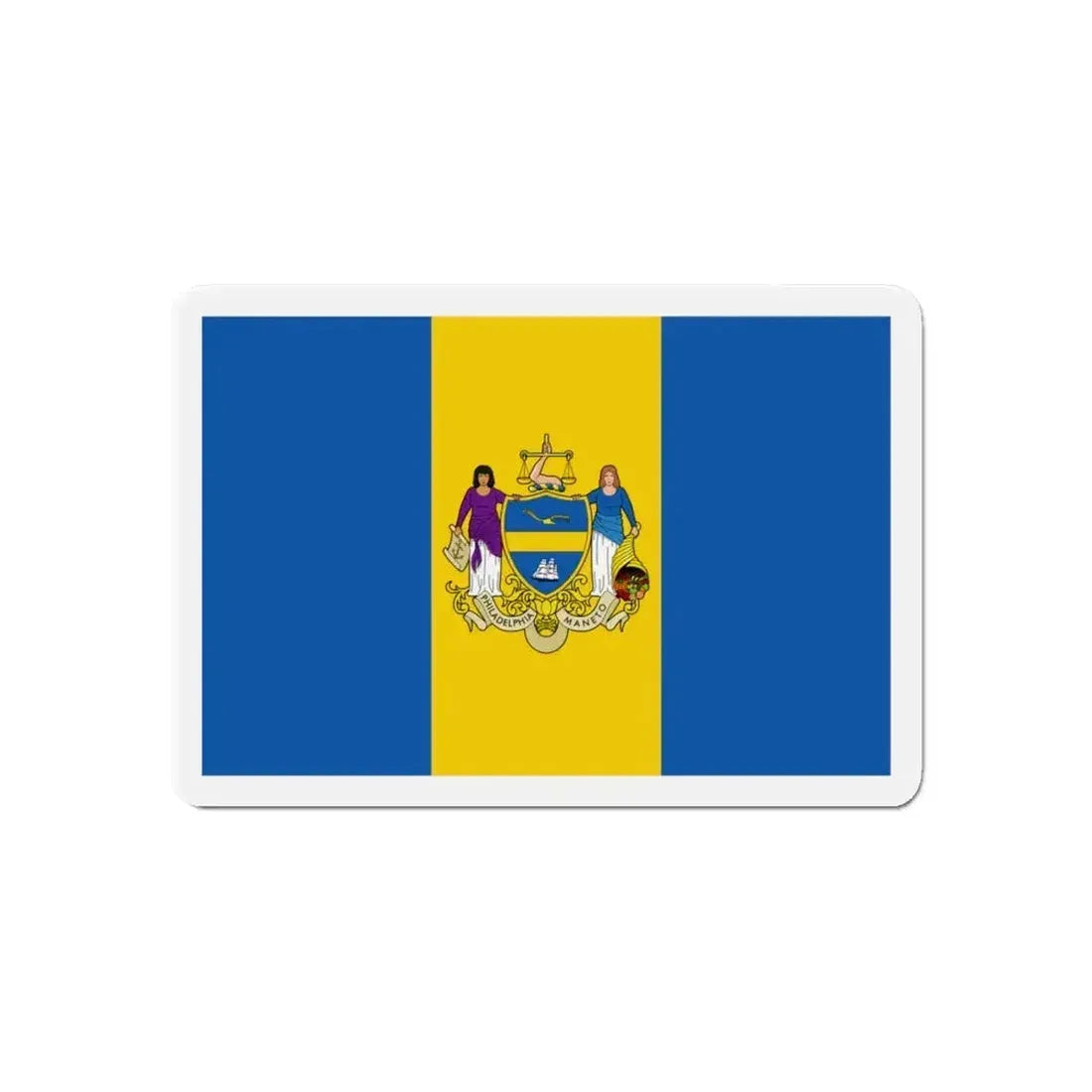 Flag of Philadelphia Pennsylvania - Refrigerator Magnet - The Sticker Space