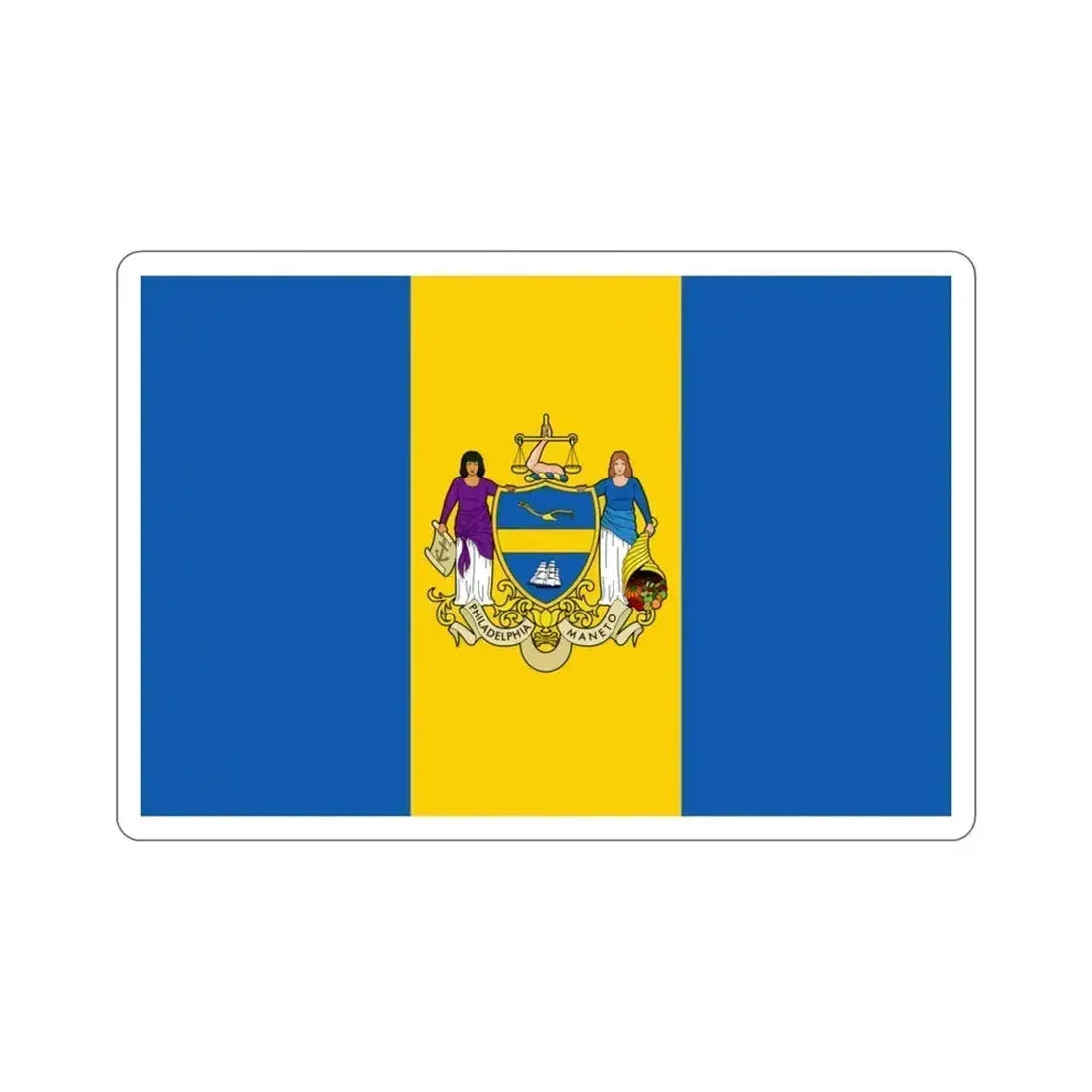 Flag of Philadelphia Pennsylvania USA STICKER Vinyl Die-Cut Decal 3 Inch - The Sticker Space