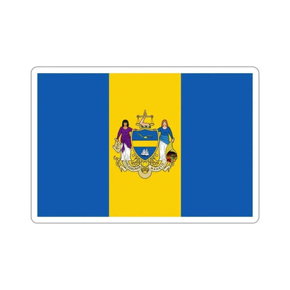 Flag of Philadelphia Pennsylvania USA STICKER Vinyl Die-Cut Decal 4 Inch - The Sticker Space