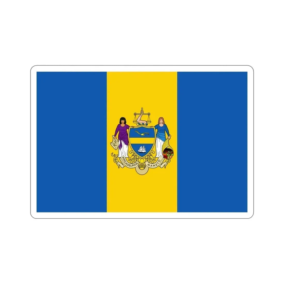 Flag of Philadelphia Pennsylvania USA STICKER Vinyl Die-Cut Decal - The Sticker Space