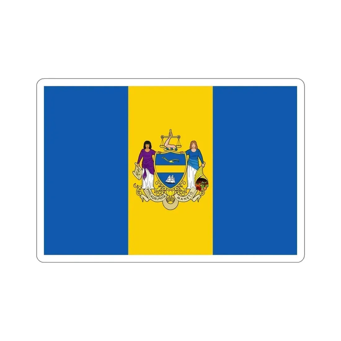 Flag of Philadelphia Pennsylvania USA STICKER Vinyl Die-Cut Decal - The Sticker Space