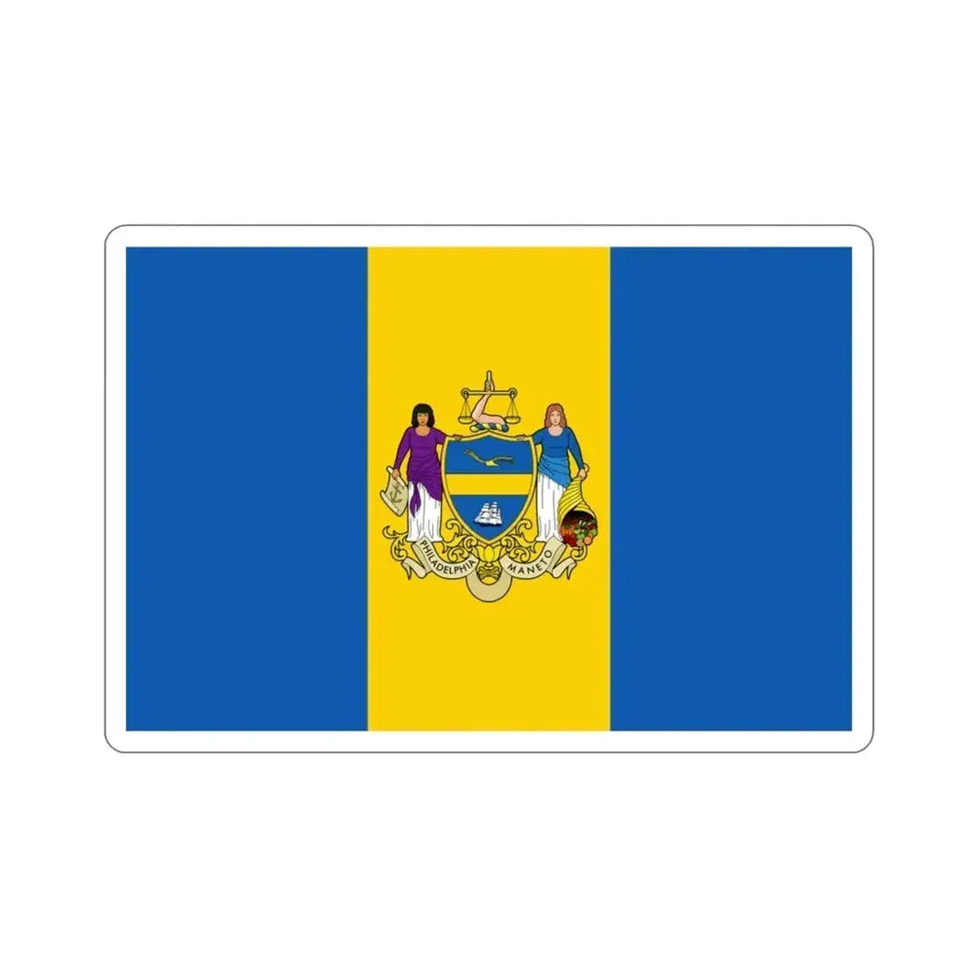 Flag of Philadelphia Pennsylvania USA STICKER Vinyl Die-Cut Decal - The Sticker Space
