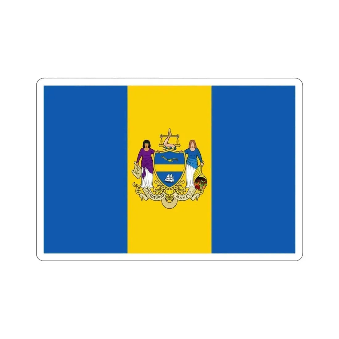 Flag of Philadelphia Pennsylvania USA STICKER Vinyl Die-Cut Decal - The Sticker Space