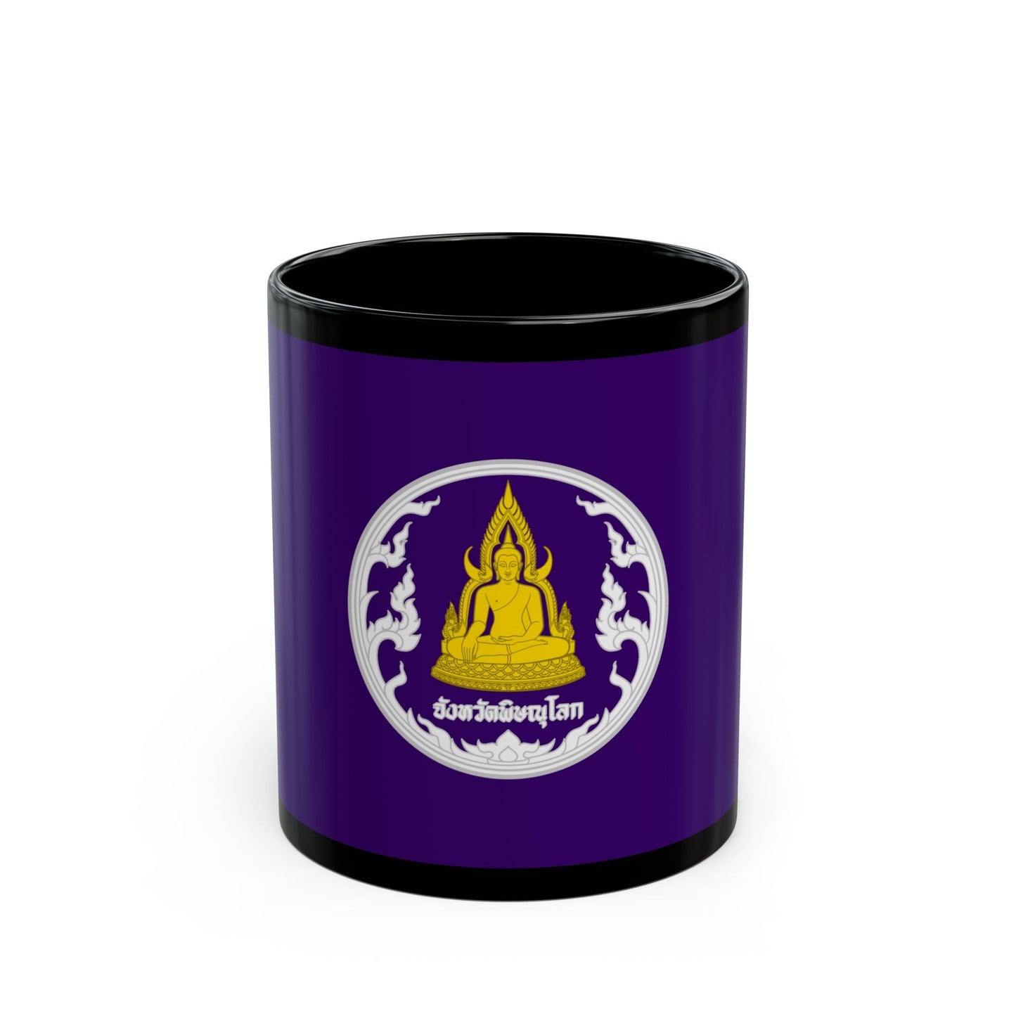 Flag of Phitsanulok Province Thailand - Black Coffee Mug-11oz-The Sticker Space