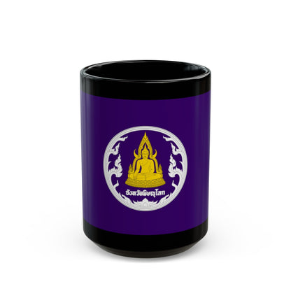 Flag of Phitsanulok Province Thailand - Black Coffee Mug-15oz-The Sticker Space