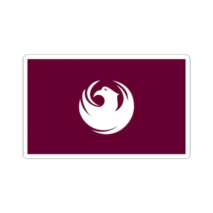 Flag of Phoenix Arizona (United States) STICKER Vinyl Kiss-Cut Decal 2 Inch White - The Sticker Space