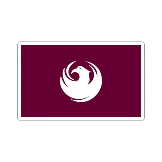 Flag of Phoenix Arizona (United States) STICKER Vinyl Kiss-Cut Decal 2 Inch White - The Sticker Space