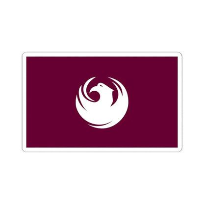Flag of Phoenix Arizona (United States) STICKER Vinyl Kiss-Cut Decal 6 Inch White - The Sticker Space