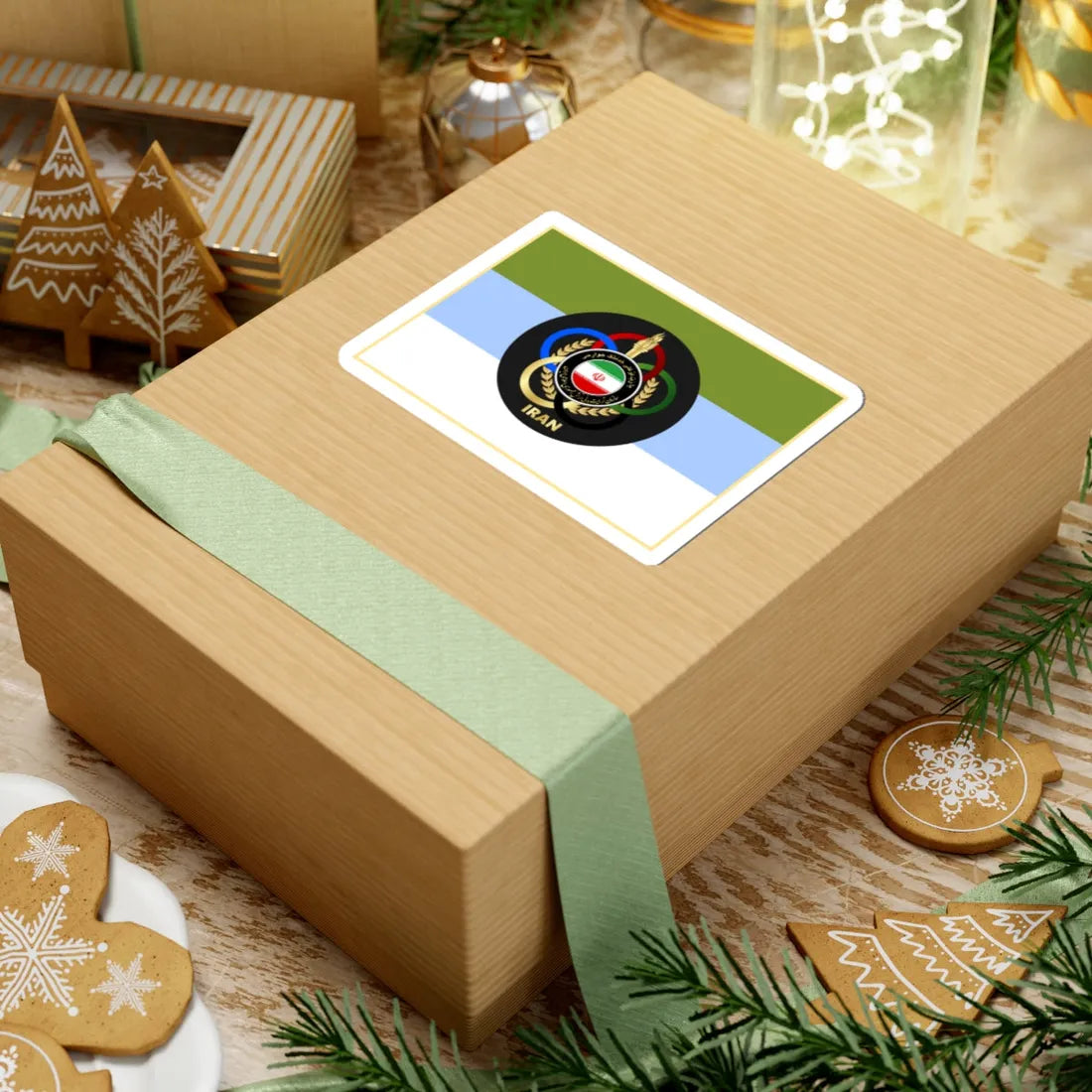 Flag of Physical Education Organization of Army of Iran (Iran) STICKER Vinyl Kiss-Cut Decal - The Sticker Space