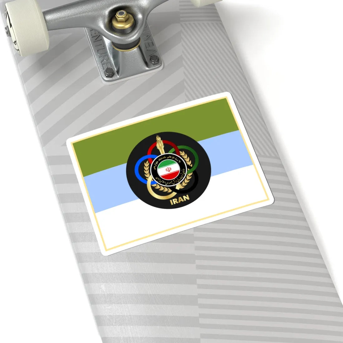 Flag of Physical Education Organization of Army of Iran (Iran) STICKER Vinyl Kiss-Cut Decal - The Sticker Space