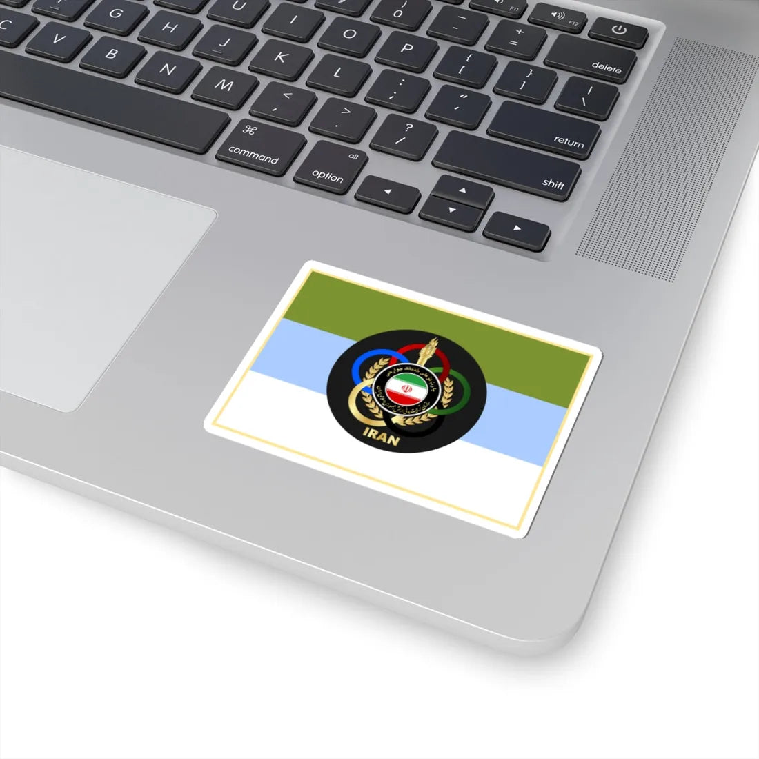 Flag of Physical Education Organization of Army of Iran (Iran) STICKER Vinyl Kiss-Cut Decal - The Sticker Space