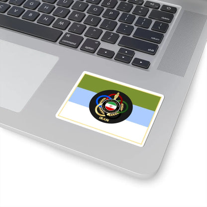 Flag of Physical Education Organization of Army of Iran (Iran) STICKER Vinyl Kiss-Cut Decal - The Sticker Space