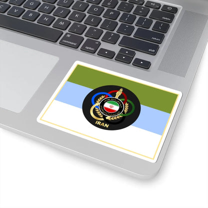 Flag of Physical Education Organization of Army of Iran (Iran) STICKER Vinyl Kiss-Cut Decal - The Sticker Space