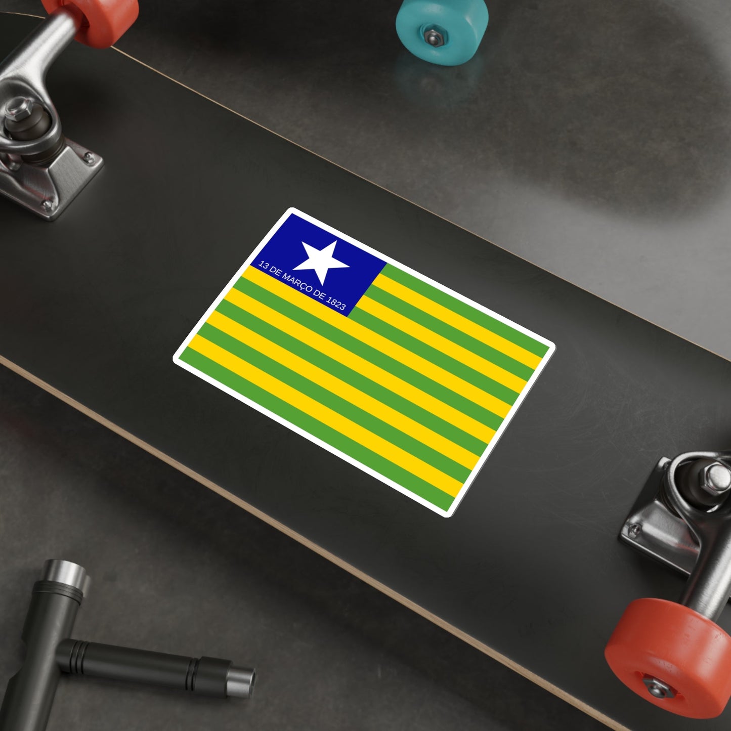 Flag of Piauí Brazil STICKER Vinyl Die-Cut Decal-The Sticker Space