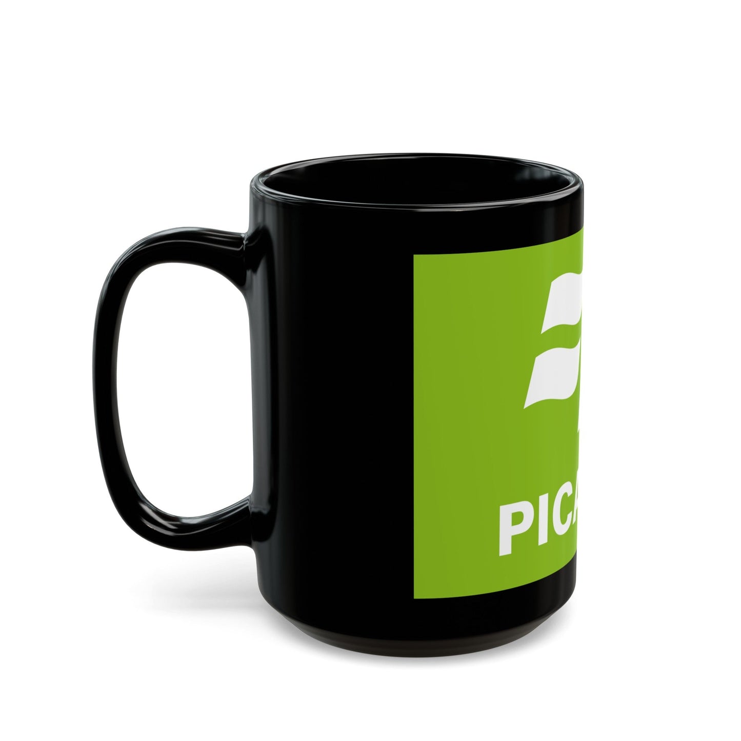 Flag of Picardy France 2 - Black Coffee Mug-The Sticker Space