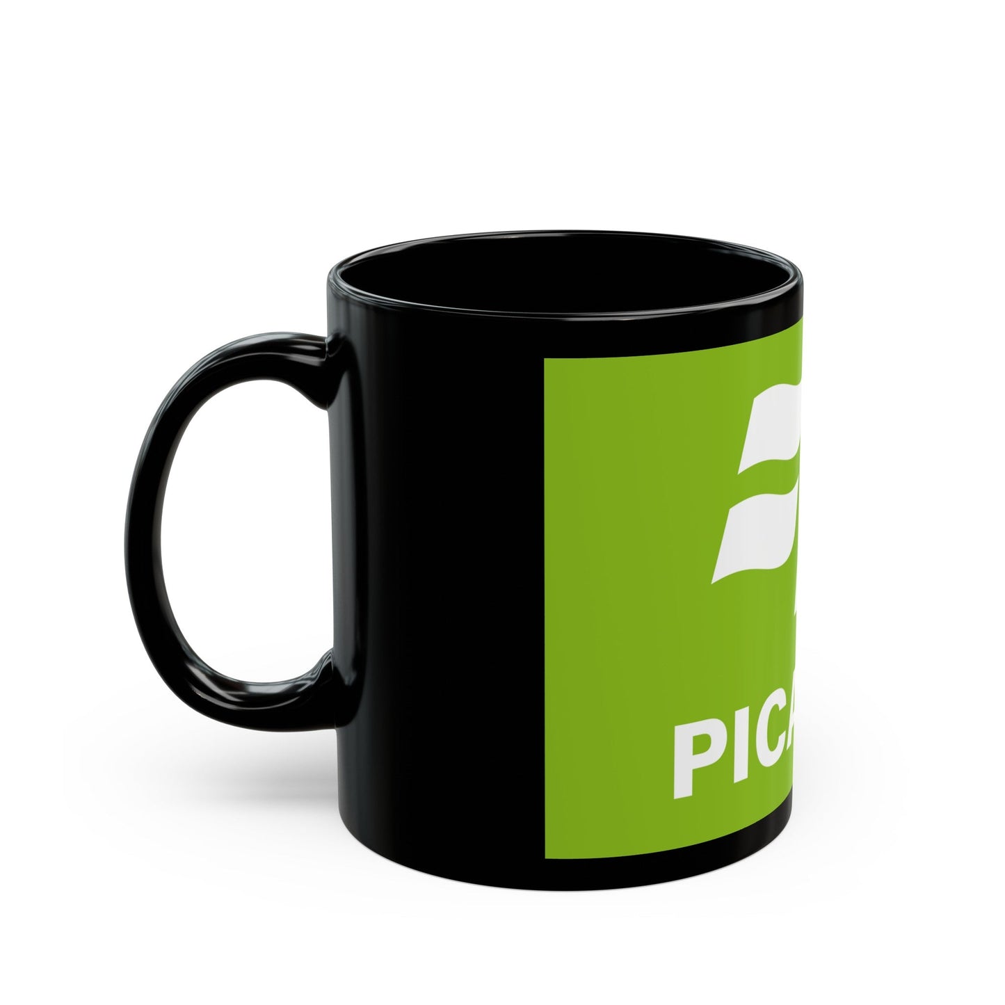 Flag of Picardy France 2 - Black Coffee Mug-The Sticker Space