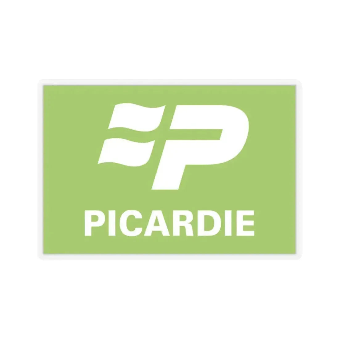 Flag of Picardy France 2 - STICKER Vinyl Kiss-Cut Decal 3 Inch Transparent - The Sticker Space