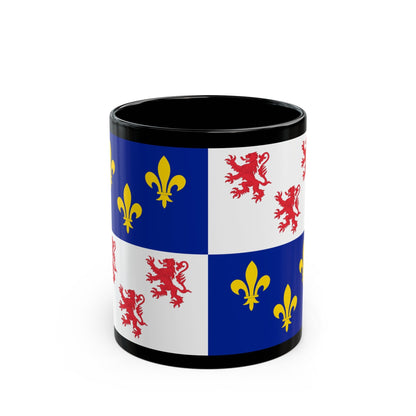 Flag of Picardy France - Black Coffee Mug-11oz-The Sticker Space