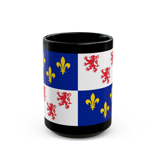 Flag of Picardy France - Black Coffee Mug-15oz-The Sticker Space