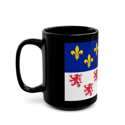 Flag of Picardy France - Black Coffee Mug-The Sticker Space