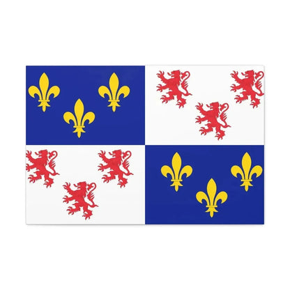 Flag of Picardy France - Canvas Wall Art 30" x 20" 1.25" - The Sticker Space