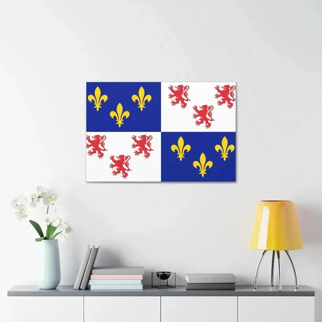 Flag of Picardy France - Canvas Wall Art - The Sticker Space