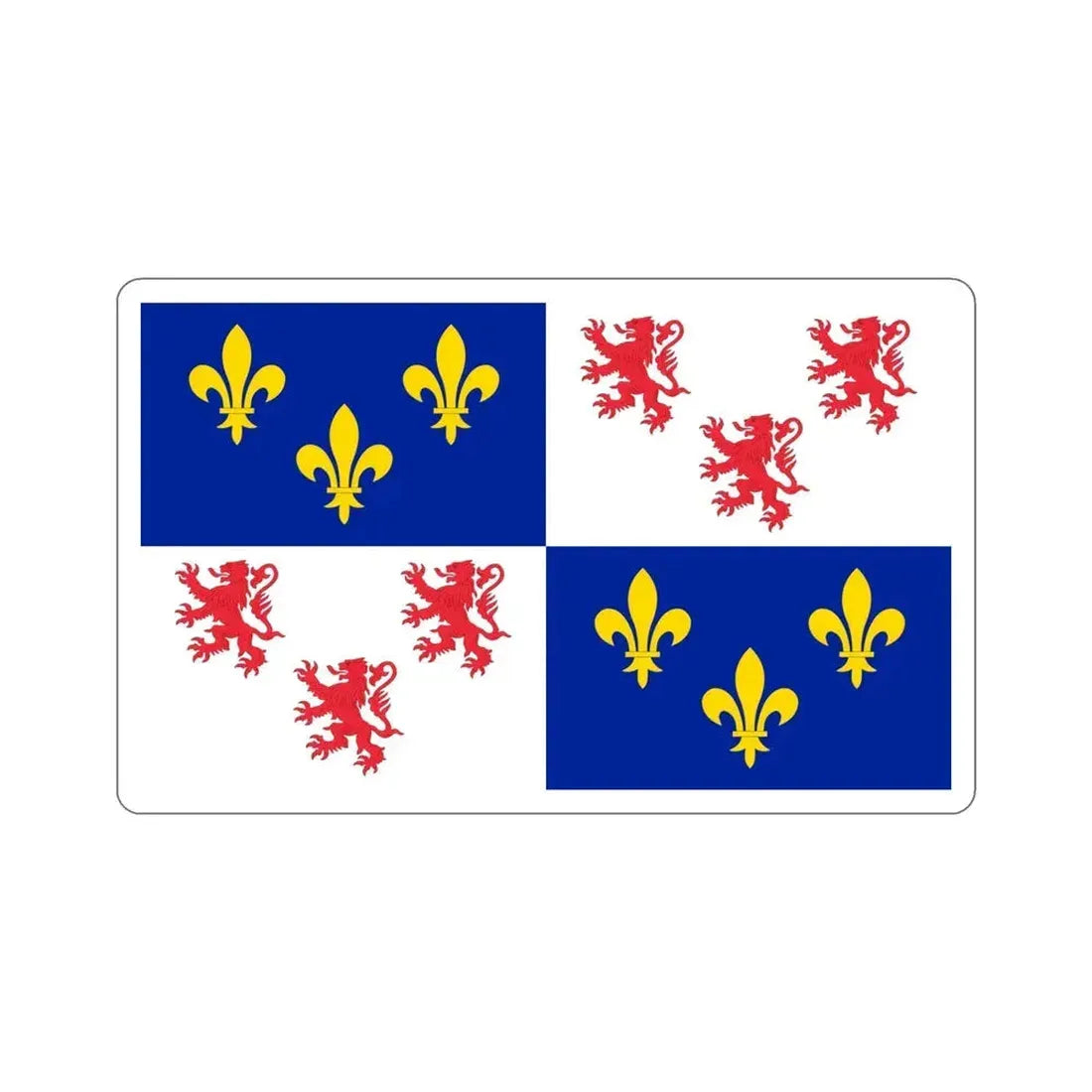 Flag of Picardy France STICKER Vinyl Die-Cut Decal 5 Inch - The Sticker Space